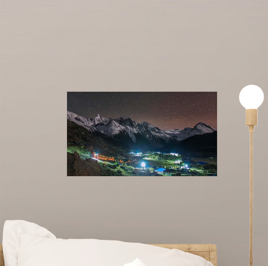 Starry Night Laigu Village Wall Decal