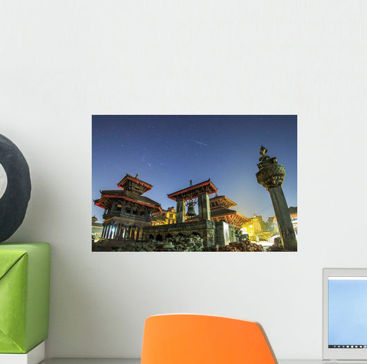 Meteor Streaks Sky above Wall Decal