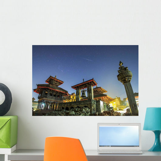 Meteor Streaks Sky above Wall Decal