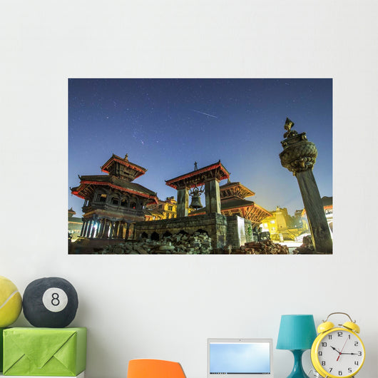 Meteor Streaks Sky above Wall Decal
