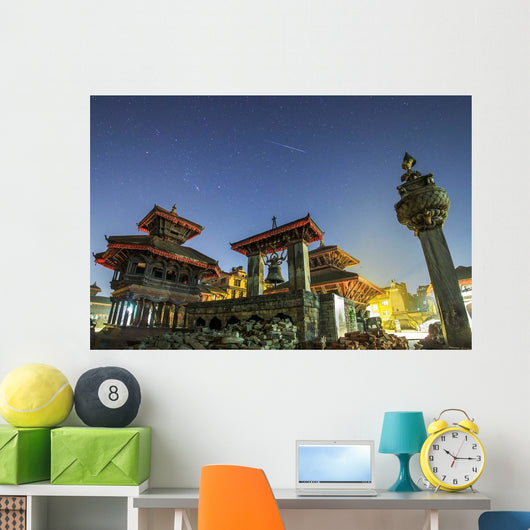 Meteor Streaks Sky above Wall Decal