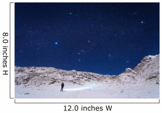Winter Constellations above Himalayas Wall Decal