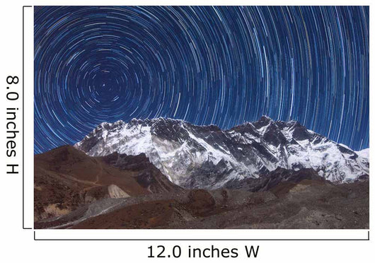 Circumpolar Star Trails above Wall Decal