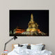 Samantabhadra Statue Dark Starry Wall Decal