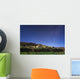 Northern Stars above Moonlit Wall Decal