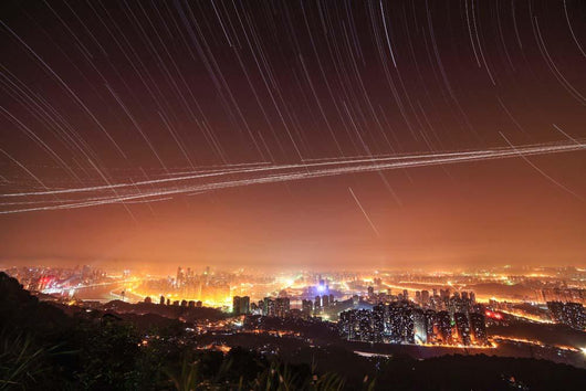Stars Appear above City Wall Decal