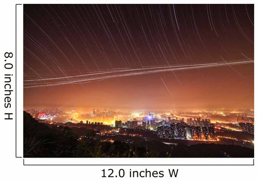 Stars Appear above City Wall Decal