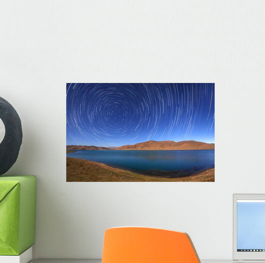 Polar Star Trails over Wall Decal
