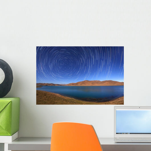 Polar Star Trails over Wall Decal