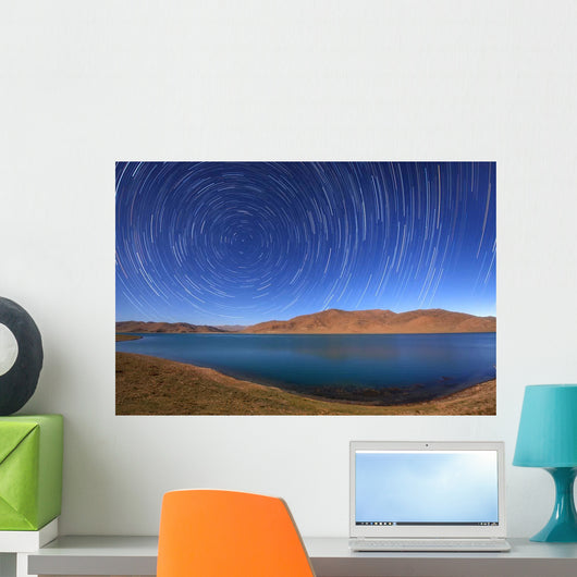 Polar Star Trails over Wall Decal