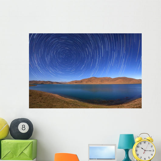 Polar Star Trails over Wall Decal