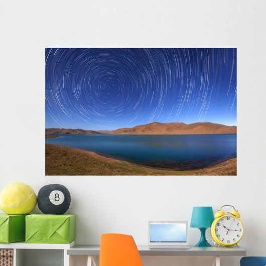 Polar Star Trails over Wall Decal