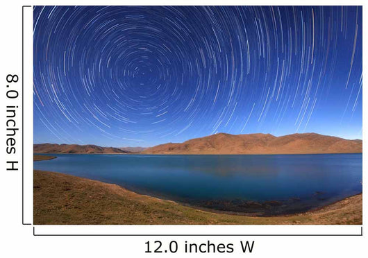 Polar Star Trails over Wall Decal