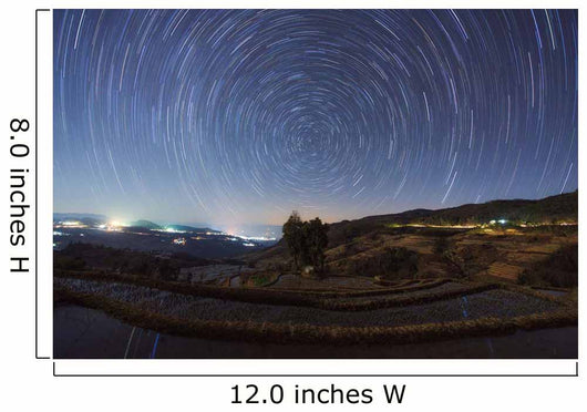 Polar Star Trails above Wall Decal