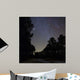 Stars Shine above Woods Wall Decal