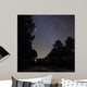Stars Shine above Woods Wall Decal