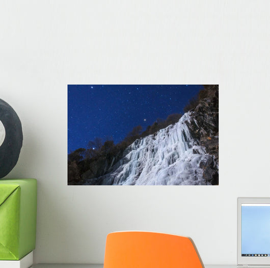 Stars Shine above Icefall Wall Decal