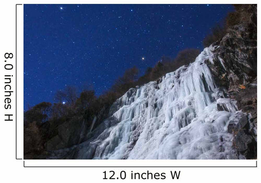 Stars Shine above Icefall Wall Decal