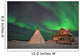 Northern Lights above Village Wall Decal Design 5