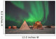 Northern Lights above Village Wall Decal Design 4