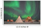 Northern Lights above Village Wall Decal Design 2