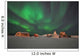 Northern Lights above Village Wall Decal Design 1