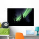 Aurora Borealis above Trees Wall Decal Design 4