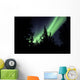 Aurora Borealis above Trees Wall Decal Design 4