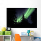 Aurora Borealis above Trees Wall Decal Design 4