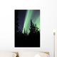 Aurora Borealis above Trees Wall Decal Design 3