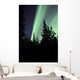 Aurora Borealis above Trees Wall Decal Design 3