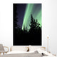 Aurora Borealis above Trees Wall Decal Design 3