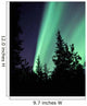 Aurora Borealis above Trees Wall Decal Design 3