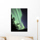 Aurora Borealis above Trees Wall Decal Design 2