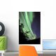 Aurora Borealis above Trees Wall Decal Design 1