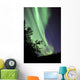 Aurora Borealis above Trees Wall Decal Design 1