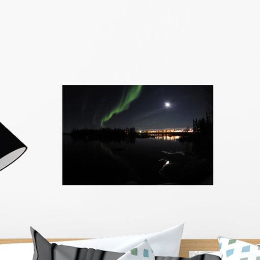 Aurora Borealis over Long Wall Decal Design 8
