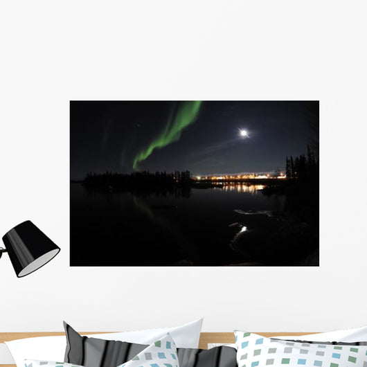 Aurora Borealis over Long Wall Decal Design 8