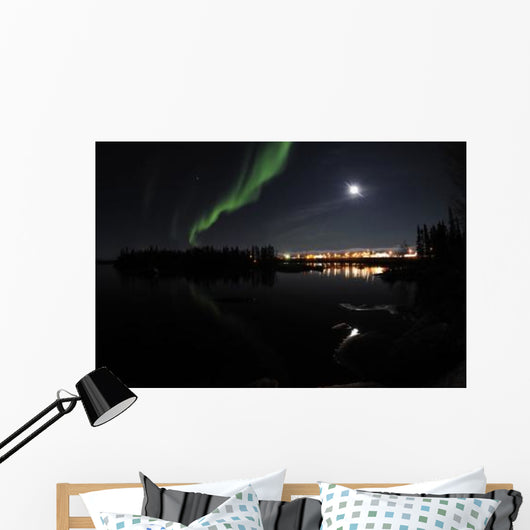 Aurora Borealis over Long Wall Decal Design 8