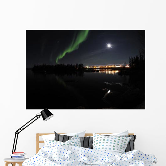 Aurora Borealis over Long Wall Decal Design 8