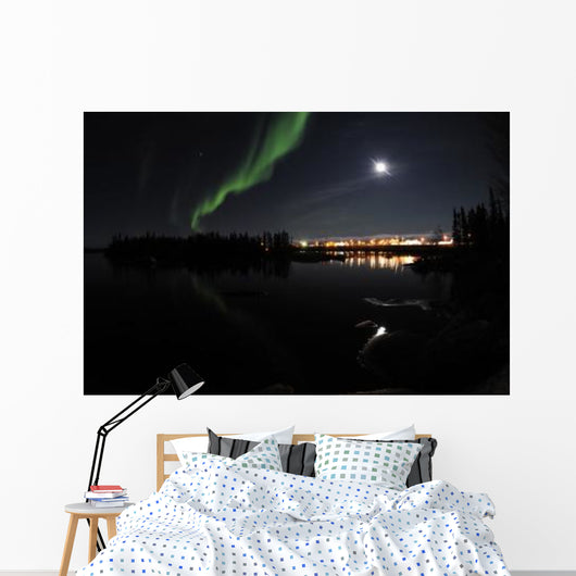Aurora Borealis over Long Wall Decal Design 8