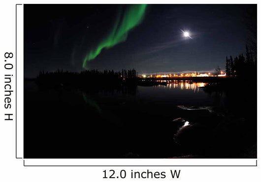 Aurora Borealis over Long Wall Decal Design 8