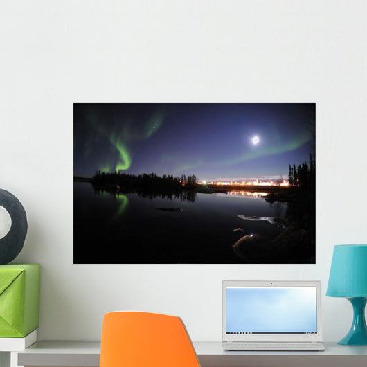 Aurora Borealis over Long Wall Decal Design 7