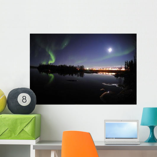 Aurora Borealis over Long Wall Decal Design 7