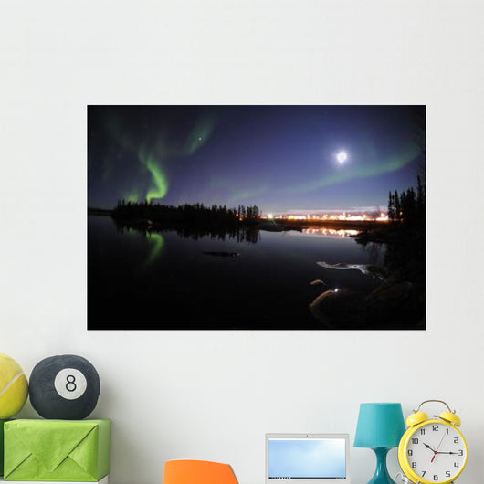 Aurora Borealis over Long Wall Decal Design 7