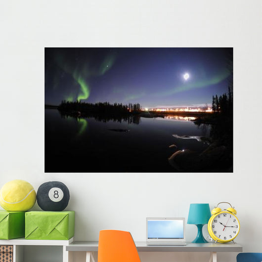 Aurora Borealis over Long Wall Decal Design 7