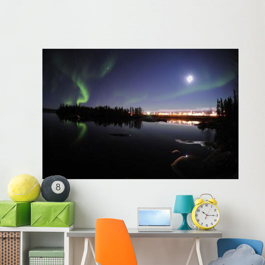 Aurora Borealis over Long Wall Decal Design 7