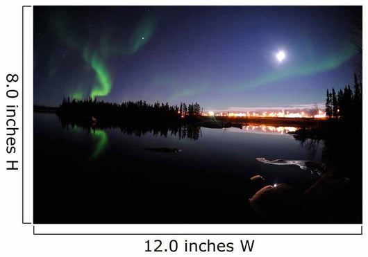 Aurora Borealis over Long Wall Decal Design 7