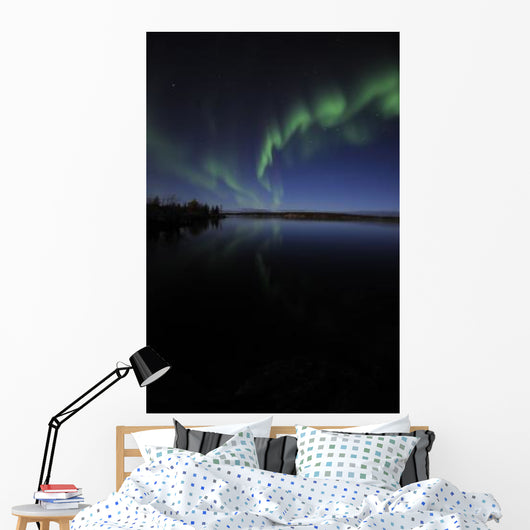 Aurora Borealis over Long Wall Decal Design 5