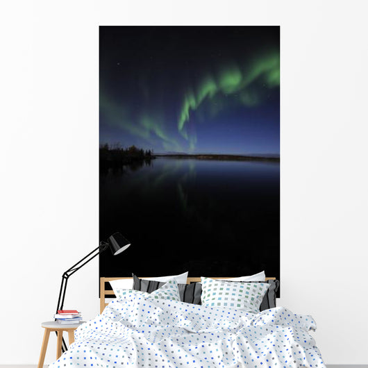 Aurora Borealis over Long Wall Decal Design 5